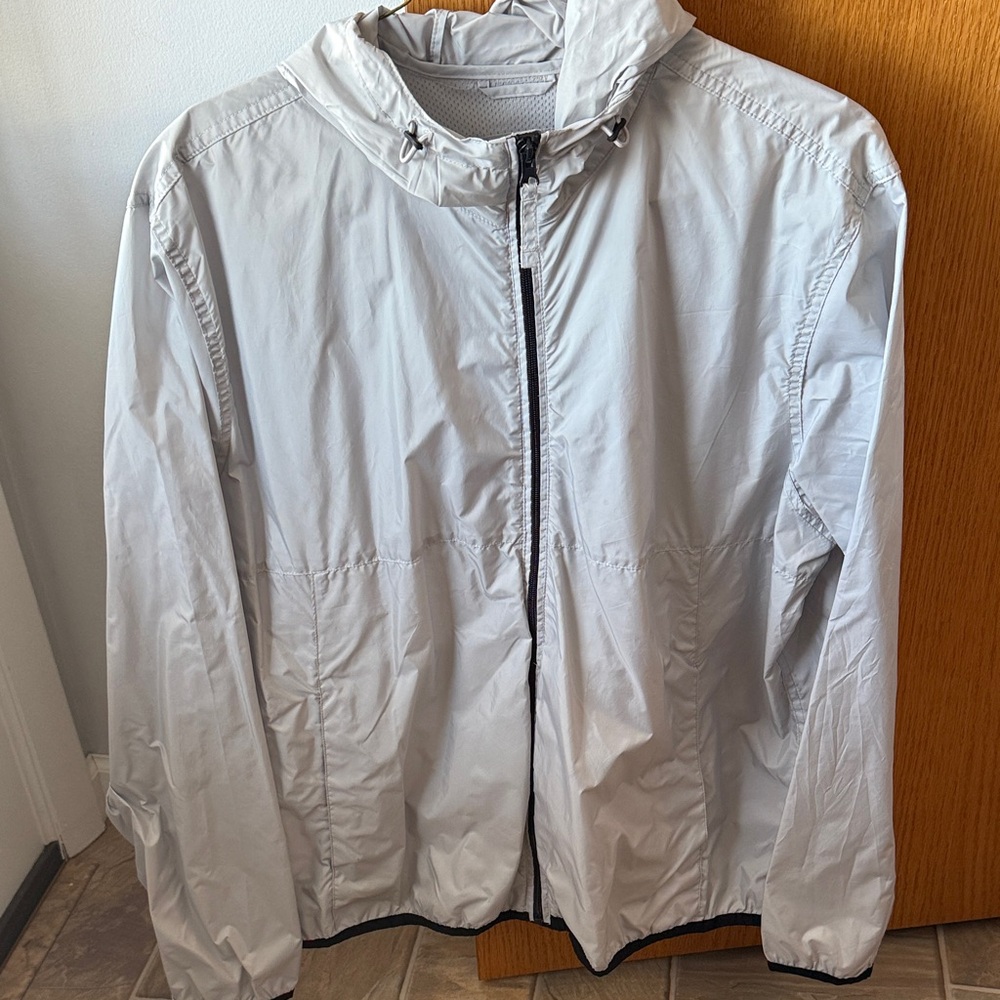 Old Navy Light Gray Windbreaker Jacket